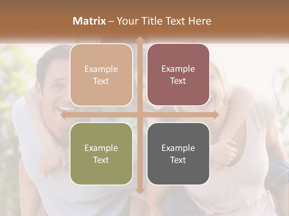 A Group Of People That Are Hugging Each Other PowerPoint Template