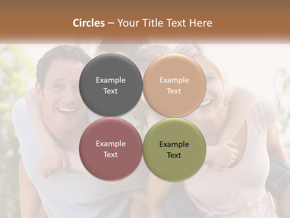 A Group Of People That Are Hugging Each Other PowerPoint Template