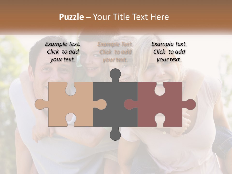 A Group Of People That Are Hugging Each Other PowerPoint Template