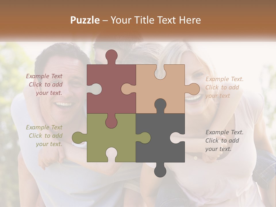 A Group Of People That Are Hugging Each Other PowerPoint Template