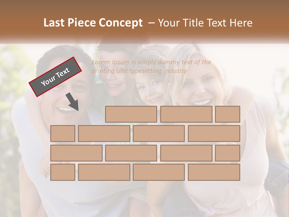 A Group Of People That Are Hugging Each Other PowerPoint Template
