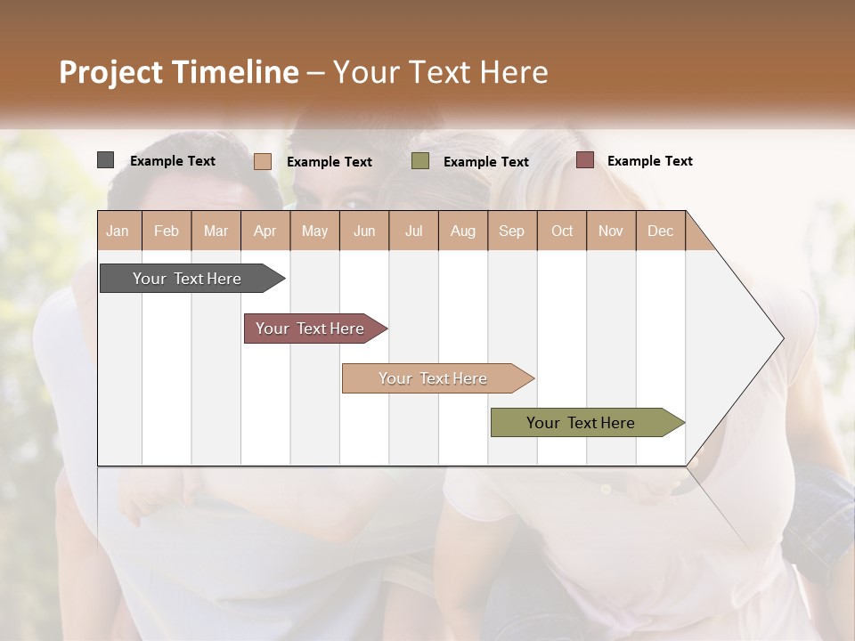 A Group Of People That Are Hugging Each Other PowerPoint Template