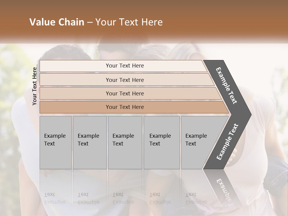 A Group Of People That Are Hugging Each Other PowerPoint Template