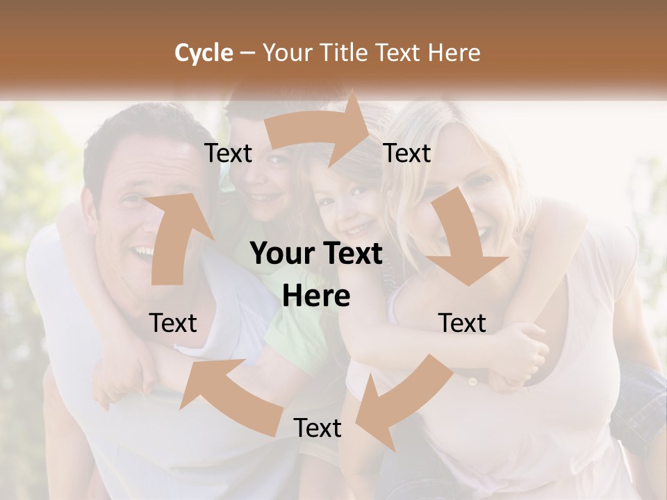 A Group Of People That Are Hugging Each Other PowerPoint Template