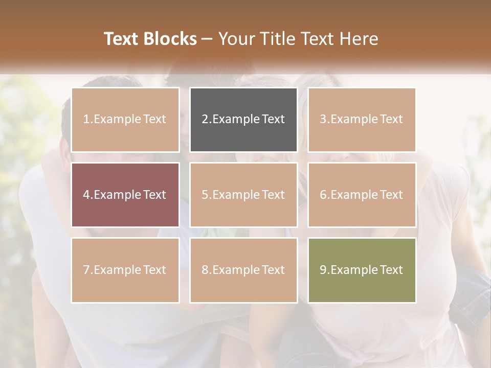 A Group Of People That Are Hugging Each Other PowerPoint Template