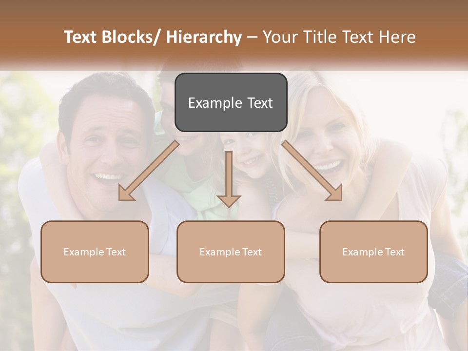 A Group Of People That Are Hugging Each Other PowerPoint Template
