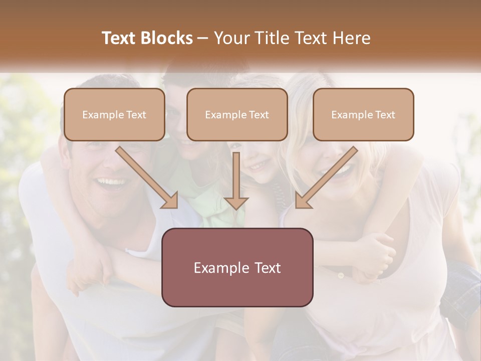 A Group Of People That Are Hugging Each Other PowerPoint Template