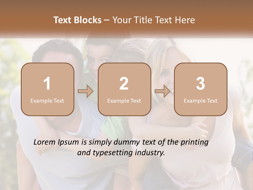 A Group Of People That Are Hugging Each Other PowerPoint Template