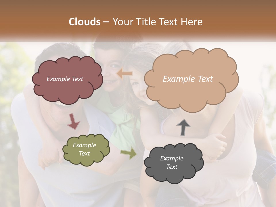 A Group Of People That Are Hugging Each Other PowerPoint Template