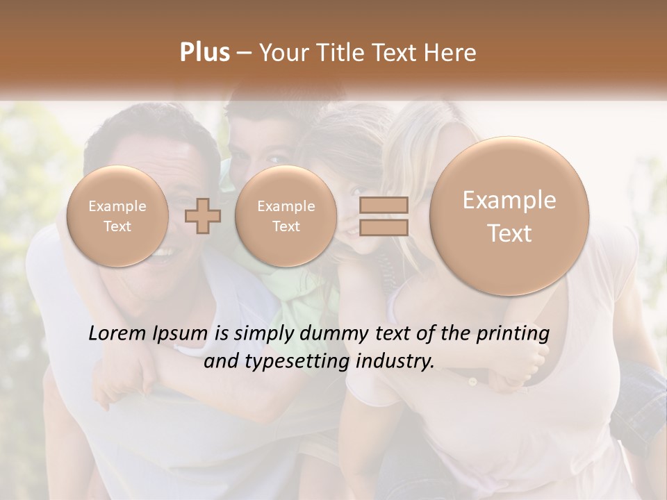A Group Of People That Are Hugging Each Other PowerPoint Template