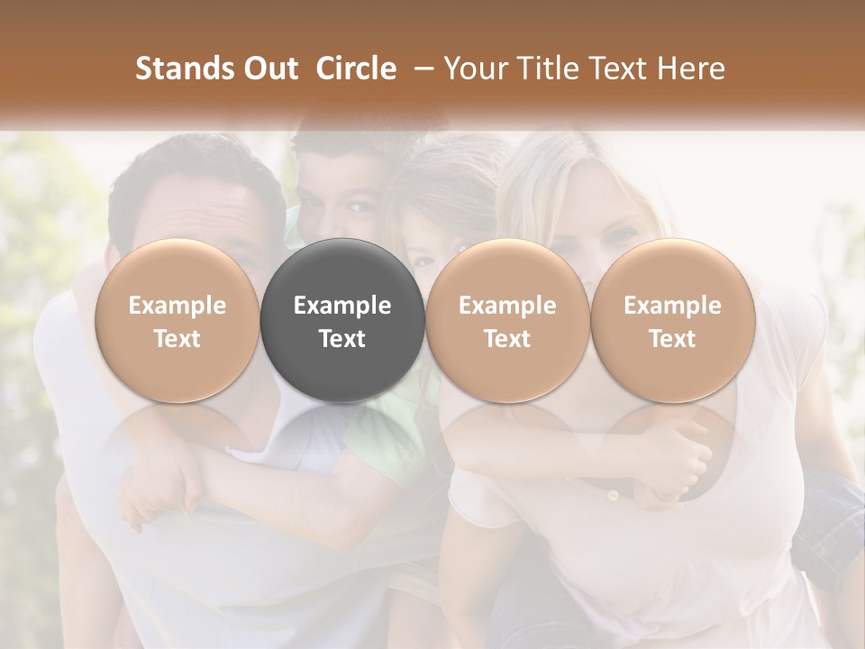A Group Of People That Are Hugging Each Other PowerPoint Template