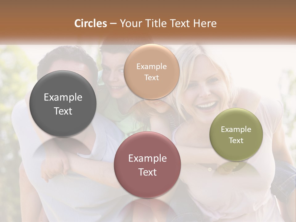 A Group Of People That Are Hugging Each Other PowerPoint Template