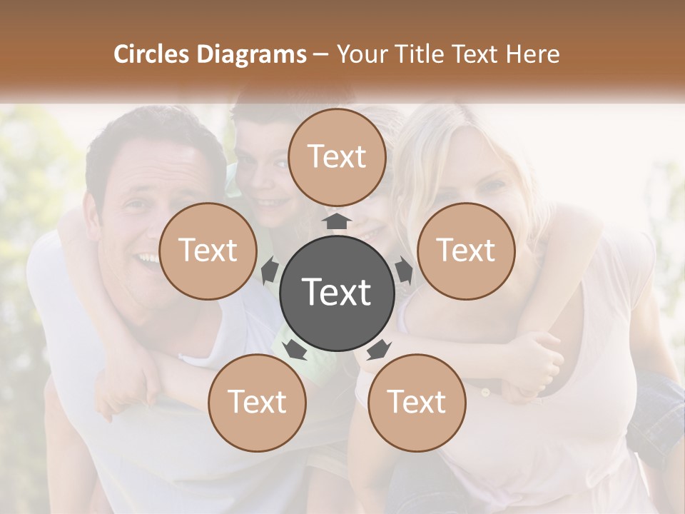 A Group Of People That Are Hugging Each Other PowerPoint Template
