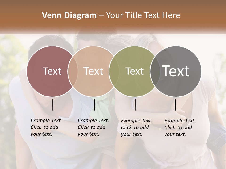 A Group Of People That Are Hugging Each Other PowerPoint Template