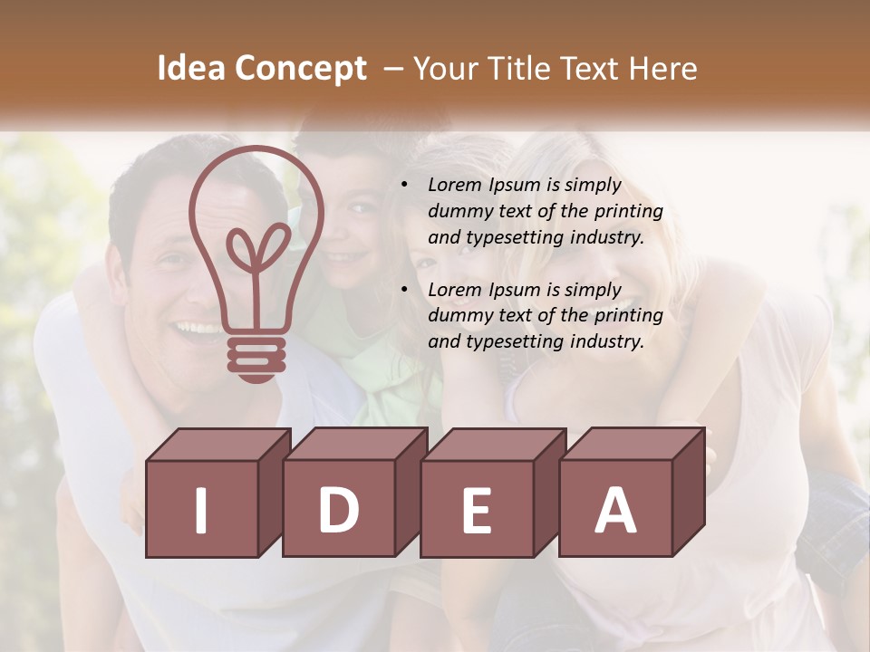 A Group Of People That Are Hugging Each Other PowerPoint Template