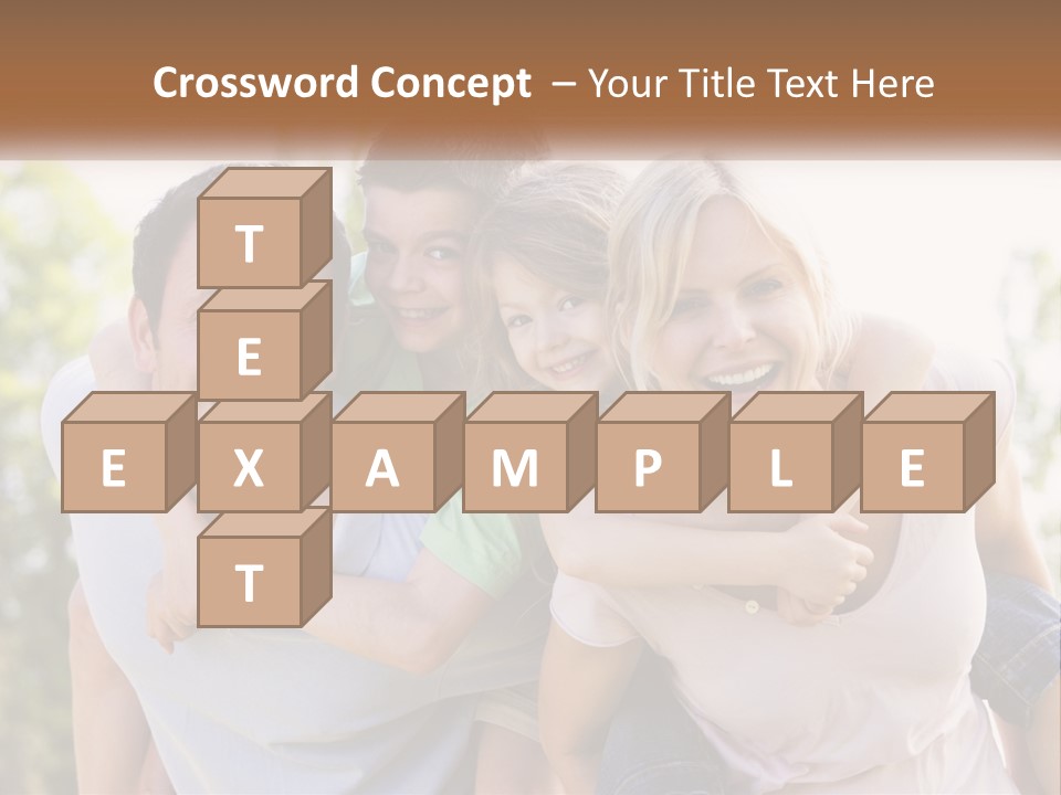 A Group Of People That Are Hugging Each Other PowerPoint Template