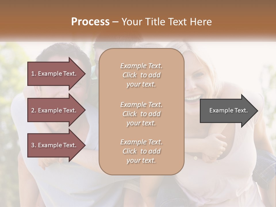 A Group Of People That Are Hugging Each Other PowerPoint Template