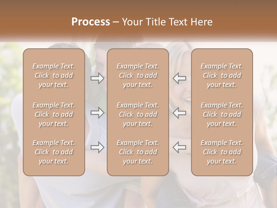 A Group Of People That Are Hugging Each Other PowerPoint Template