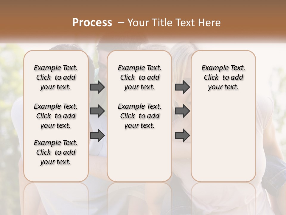 A Group Of People That Are Hugging Each Other PowerPoint Template