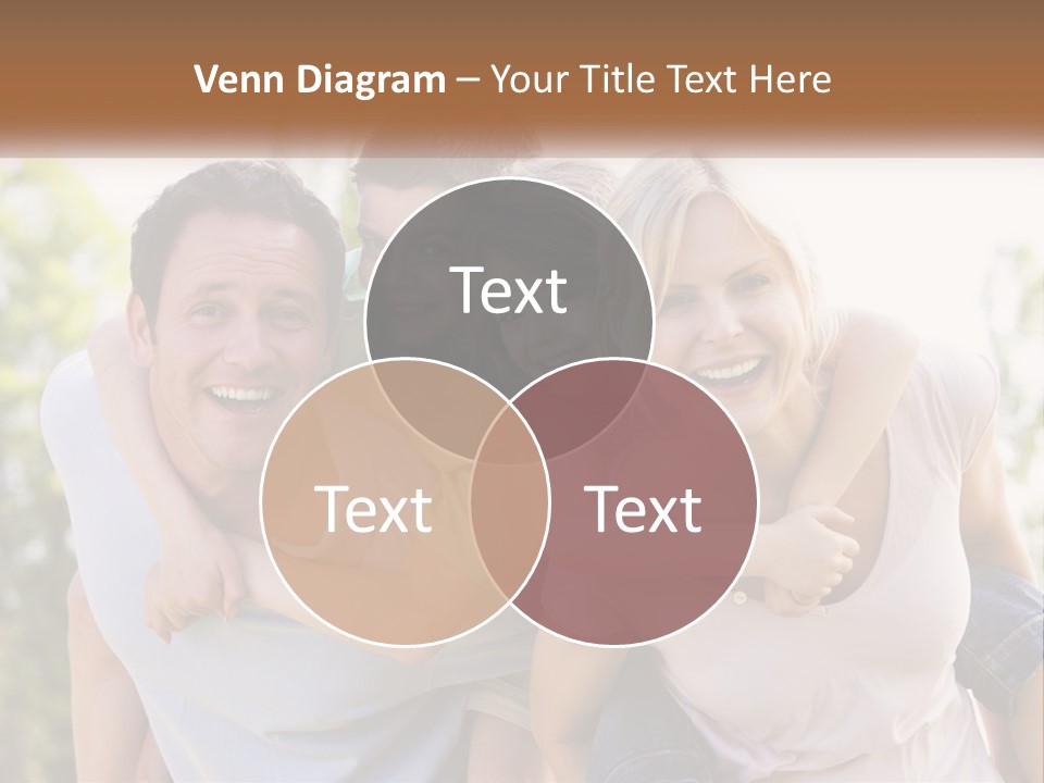 A Group Of People That Are Hugging Each Other PowerPoint Template