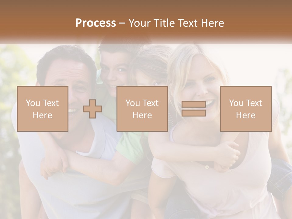 A Group Of People That Are Hugging Each Other PowerPoint Template