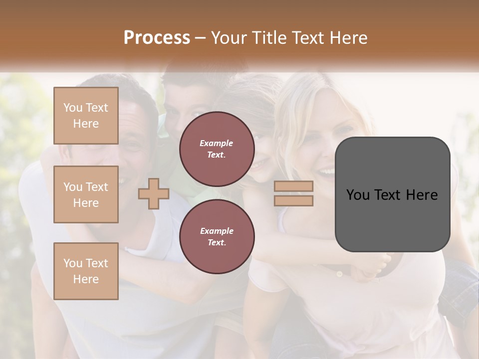 A Group Of People That Are Hugging Each Other PowerPoint Template