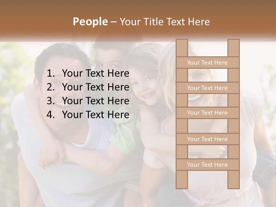 A Group Of People That Are Hugging Each Other PowerPoint Template