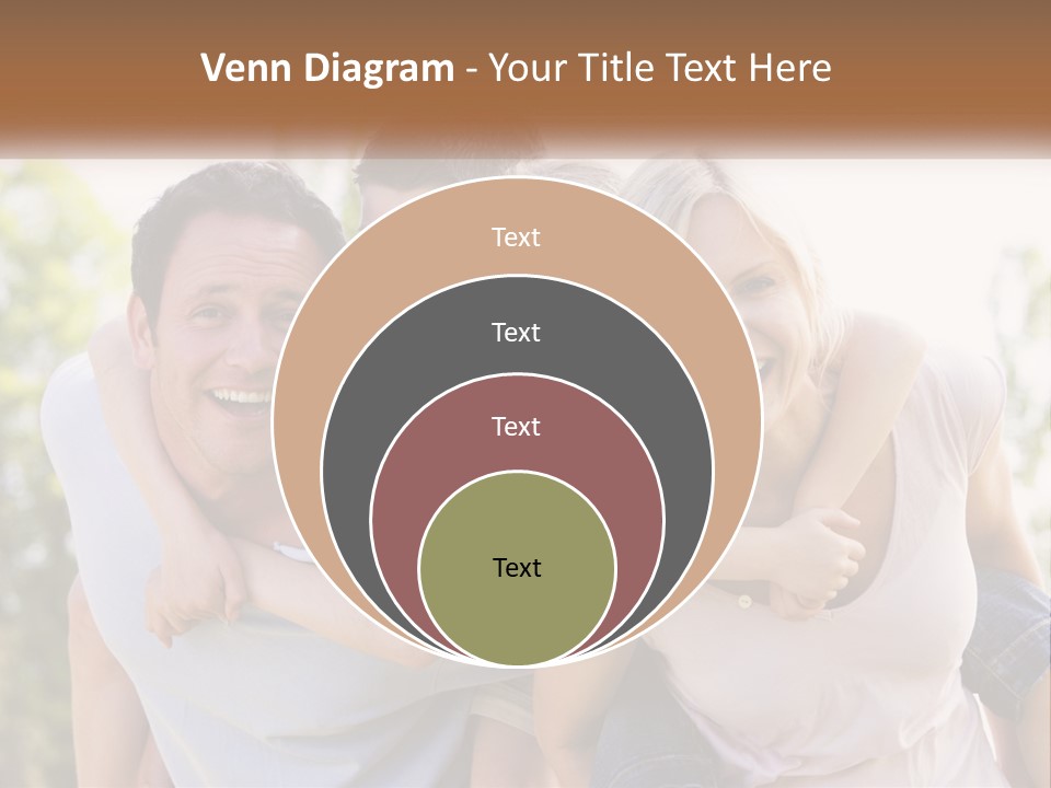A Group Of People That Are Hugging Each Other PowerPoint Template