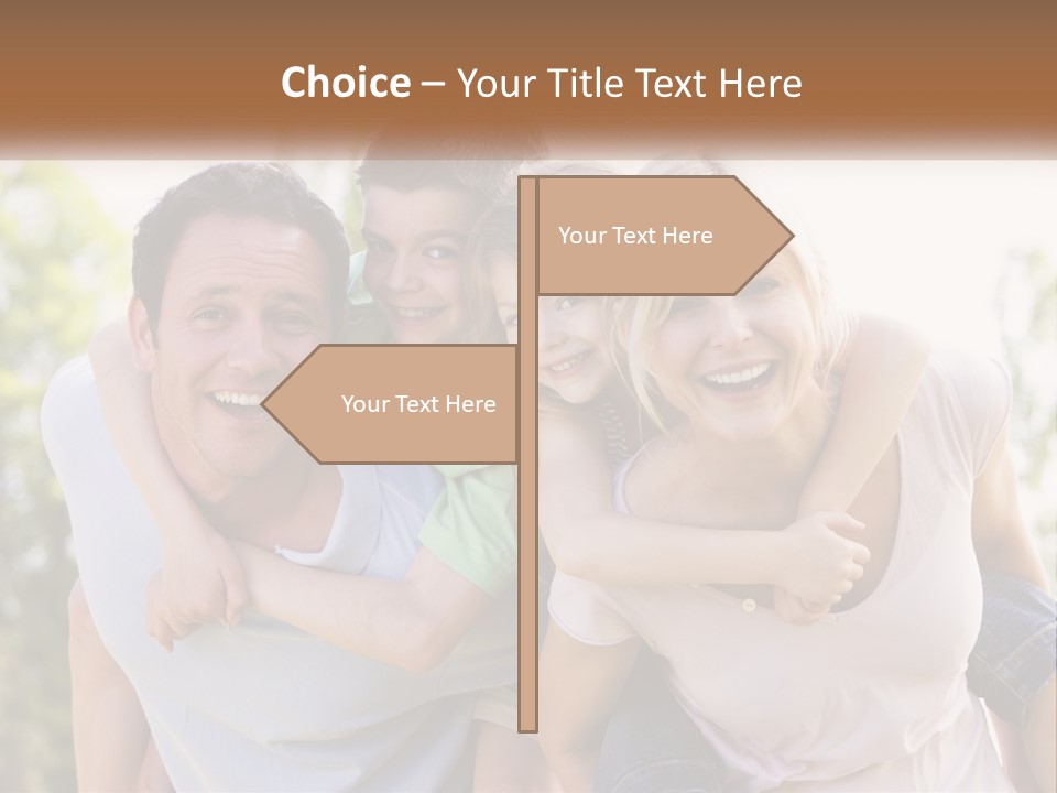 A Group Of People That Are Hugging Each Other PowerPoint Template