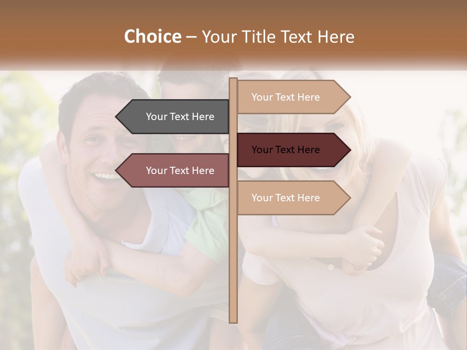 A Group Of People That Are Hugging Each Other PowerPoint Template