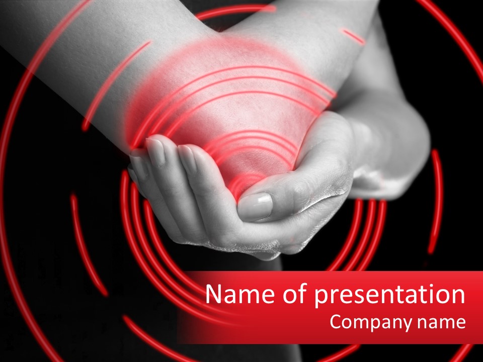 A Person Holding A Red Object In Their Hands PowerPoint Template