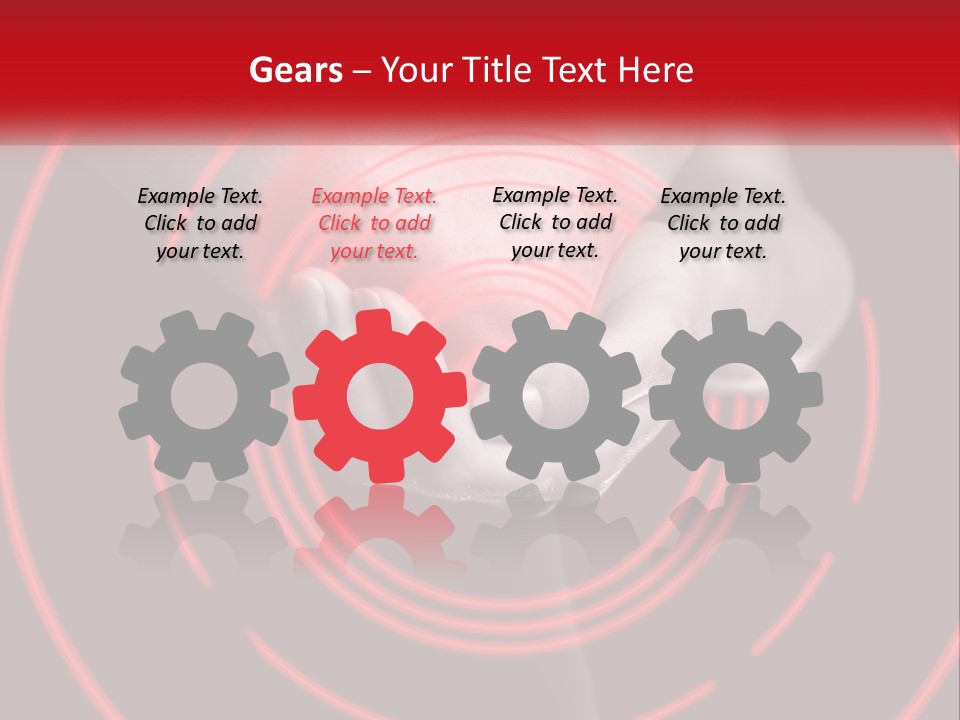 A Person Holding A Red Object In Their Hands PowerPoint Template