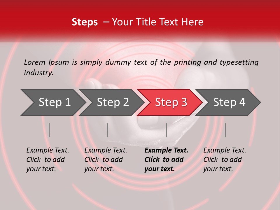 A Person Holding A Red Object In Their Hands PowerPoint Template