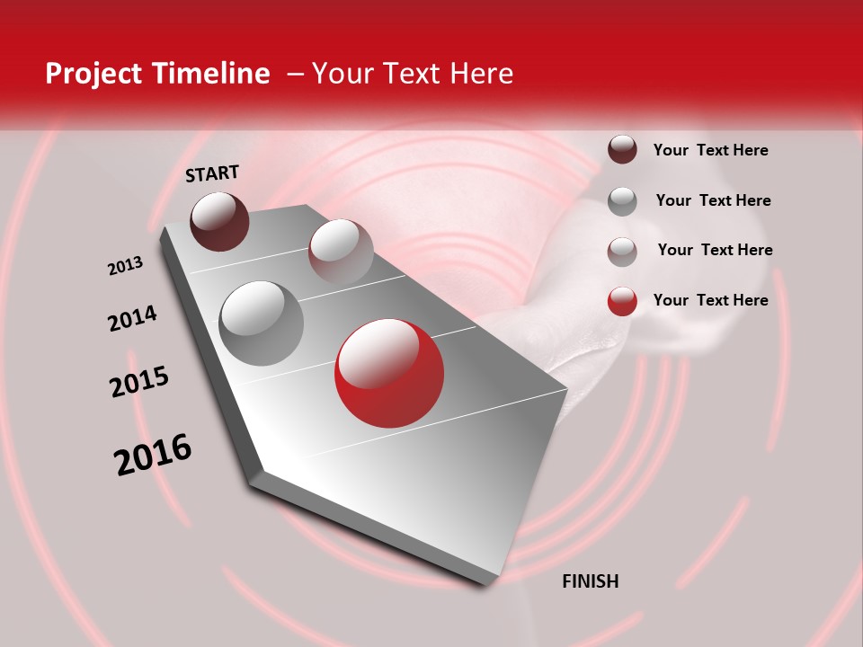 A Person Holding A Red Object In Their Hands PowerPoint Template