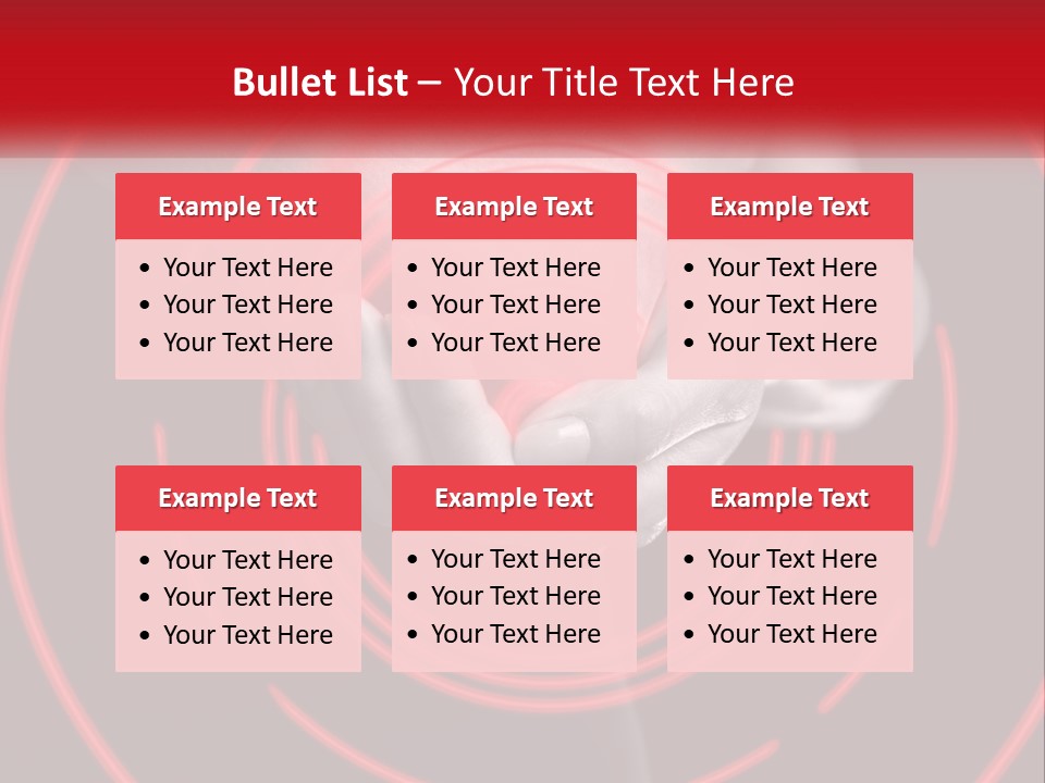 A Person Holding A Red Object In Their Hands PowerPoint Template