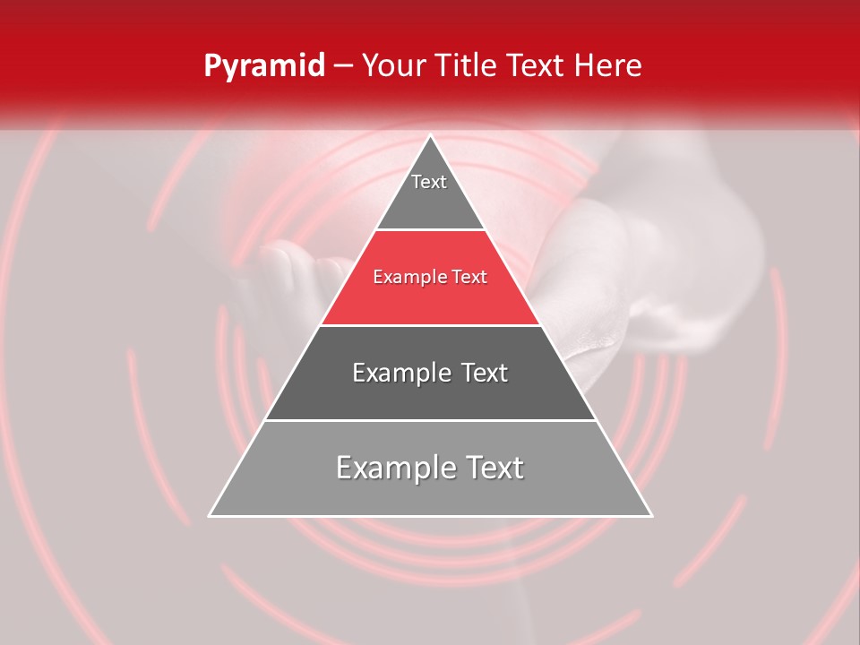A Person Holding A Red Object In Their Hands PowerPoint Template