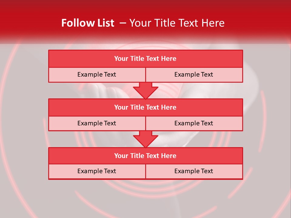 A Person Holding A Red Object In Their Hands PowerPoint Template
