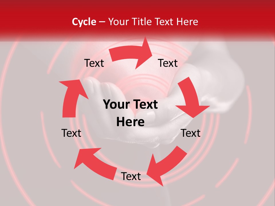 A Person Holding A Red Object In Their Hands PowerPoint Template