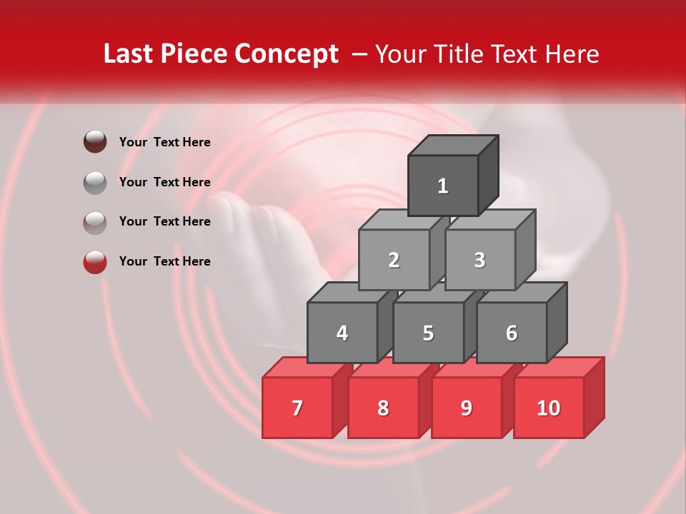 A Person Holding A Red Object In Their Hands PowerPoint Template