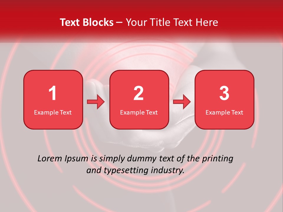 A Person Holding A Red Object In Their Hands PowerPoint Template