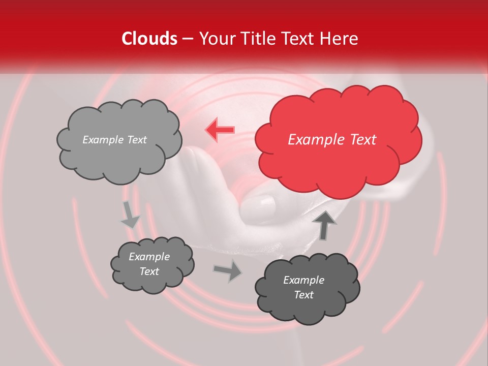 A Person Holding A Red Object In Their Hands PowerPoint Template