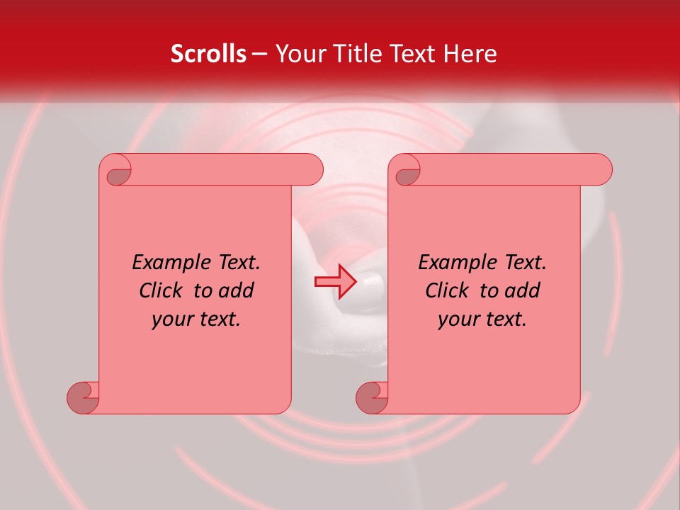 A Person Holding A Red Object In Their Hands PowerPoint Template
