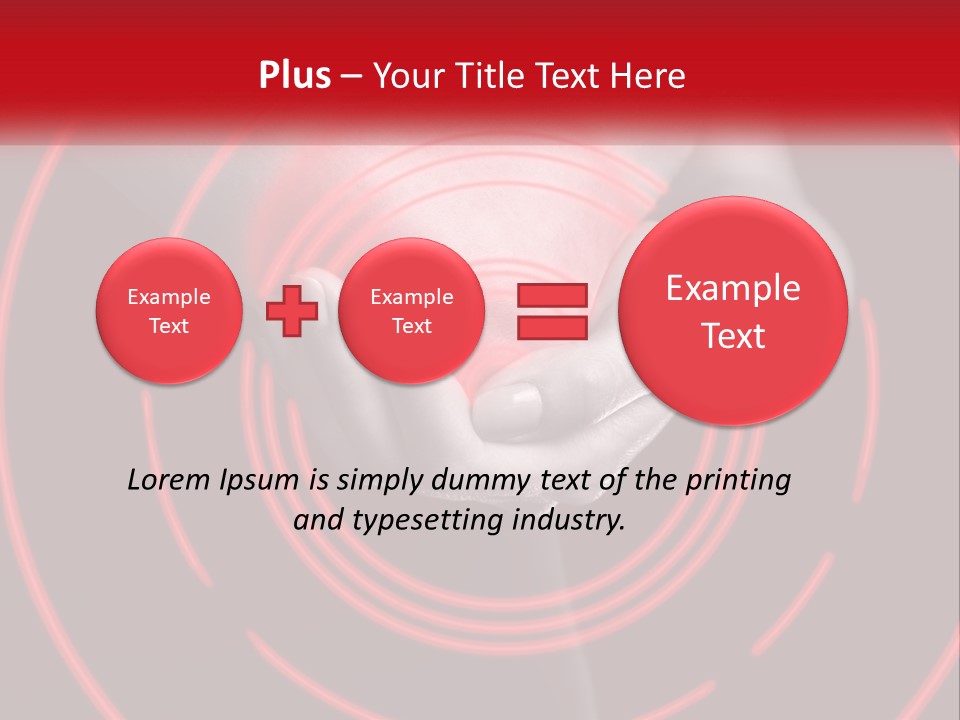 A Person Holding A Red Object In Their Hands PowerPoint Template