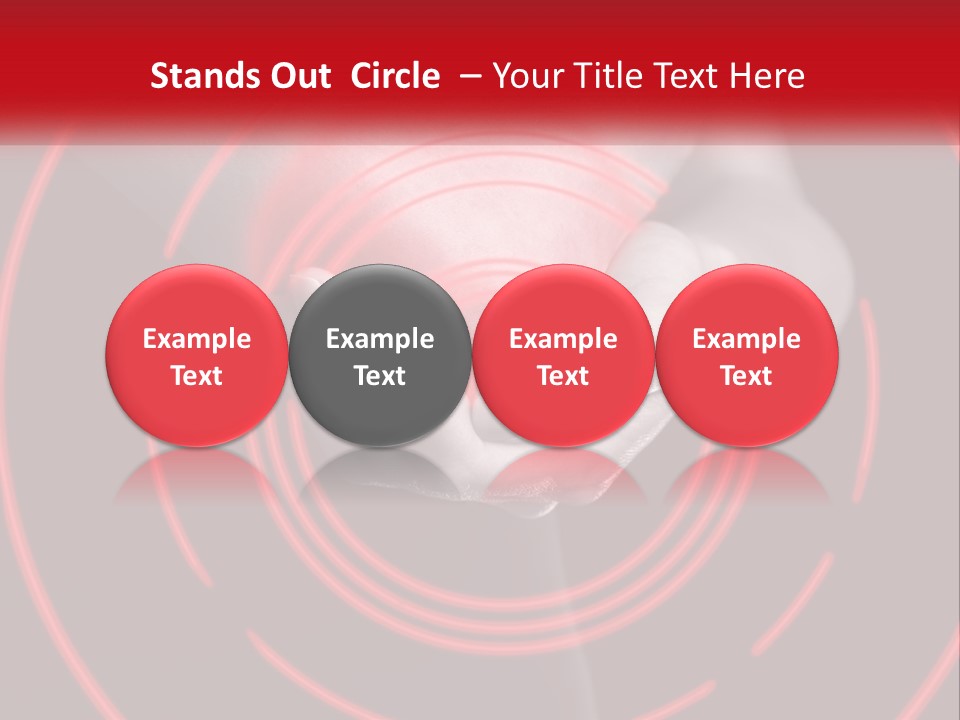 A Person Holding A Red Object In Their Hands PowerPoint Template