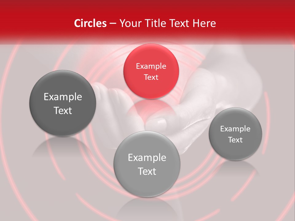 A Person Holding A Red Object In Their Hands PowerPoint Template