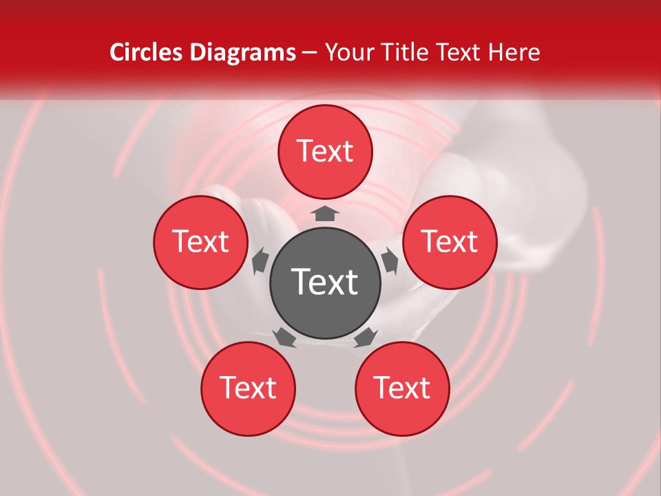 A Person Holding A Red Object In Their Hands PowerPoint Template