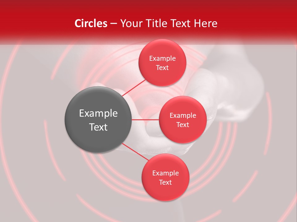 A Person Holding A Red Object In Their Hands PowerPoint Template