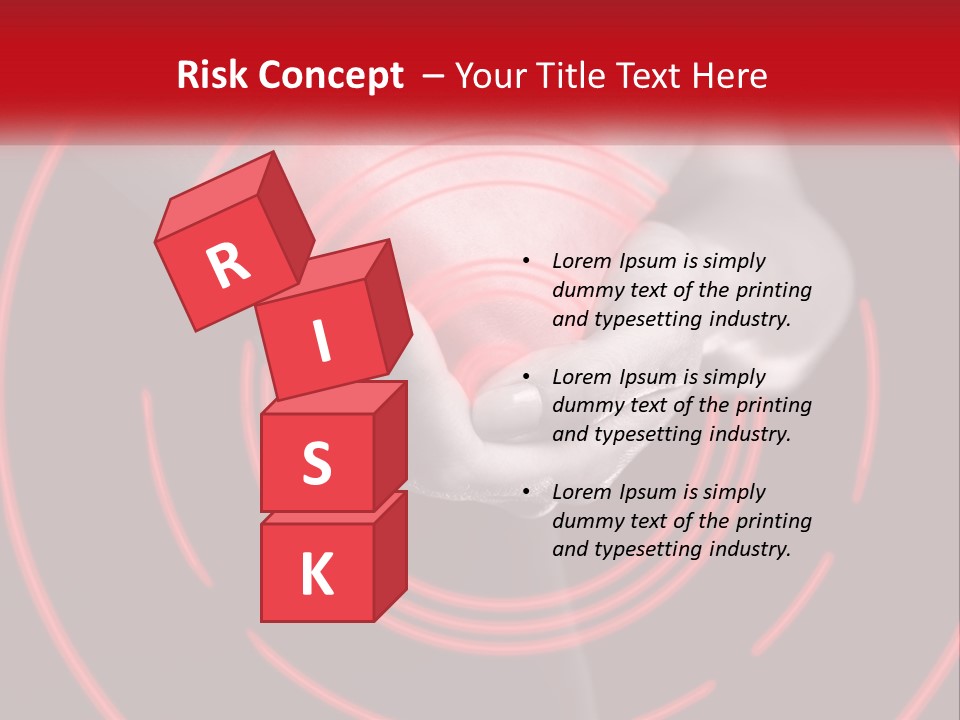 A Person Holding A Red Object In Their Hands PowerPoint Template