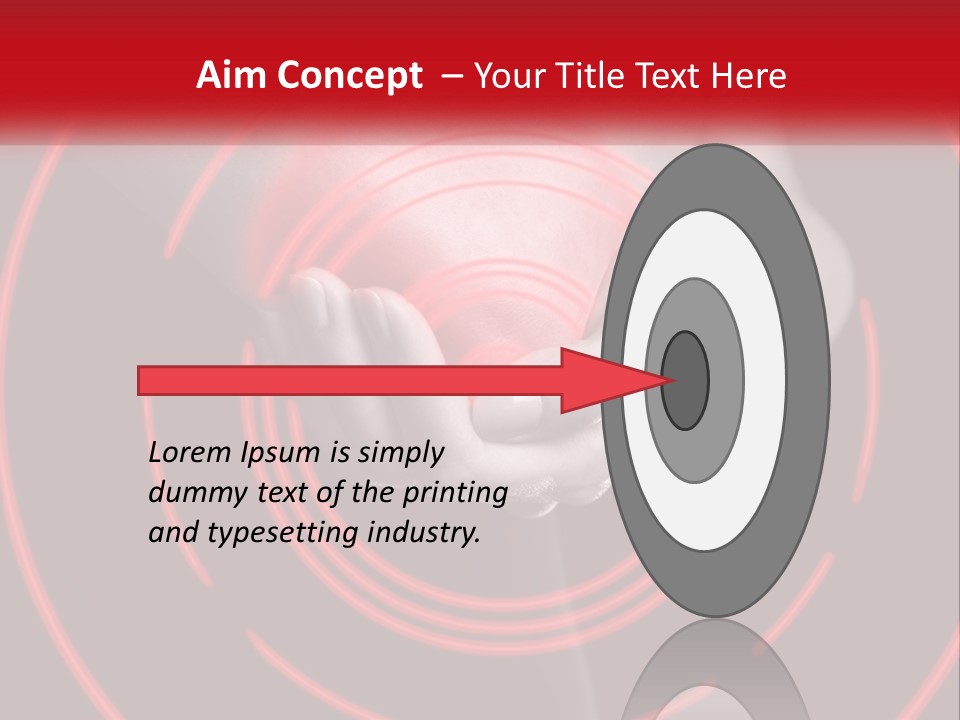 A Person Holding A Red Object In Their Hands PowerPoint Template