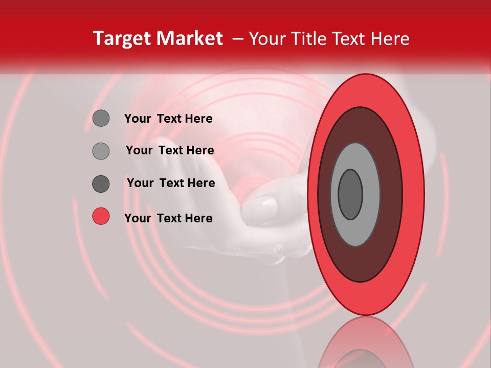 A Person Holding A Red Object In Their Hands PowerPoint Template